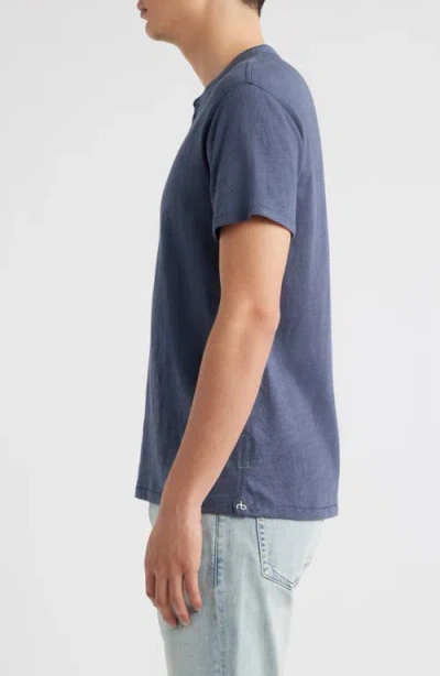 Rag & Bone Classic Short Sleeve Henley In Multi