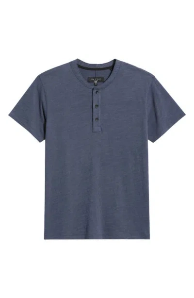 Rag & Bone Classic Short Sleeve Henley In Multi