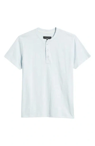 Rag & Bone Classic Short Sleeve Henley In White