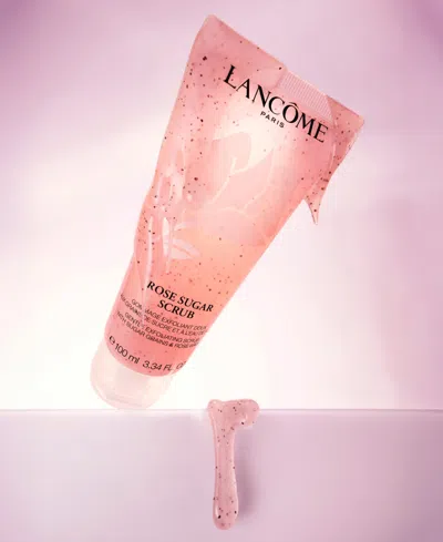 Lancôme Rose Sugar Scrub & Tonique Confort 3 Piece Limited Edition Hydrating Gift Set In Transparent