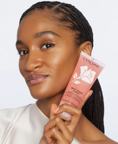 Lancôme Rose Sugar Scrub & Tonique Confort 3 Piece Limited Edition Hydrating Gift Set In Transparent