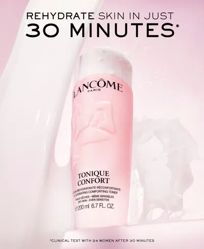 Lancôme Rose Sugar Scrub & Tonique Confort 3 Piece Limited Edition Hydrating Gift Set In Transparent