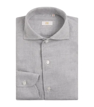 100hands Cotton-cashmere Shirt In Gray