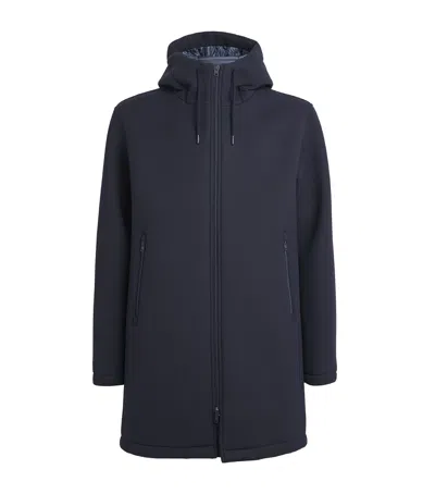 Herno Technical Fabric Parka In Blue
