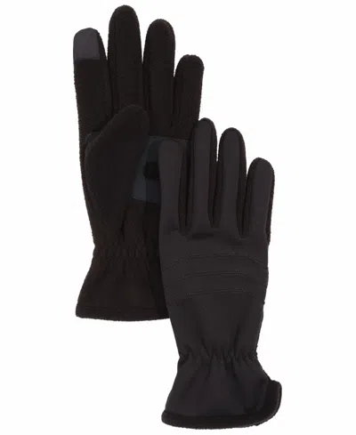 Alfani Men's Brushed Back Fleece Gloves, Macy's Exclusive In Black