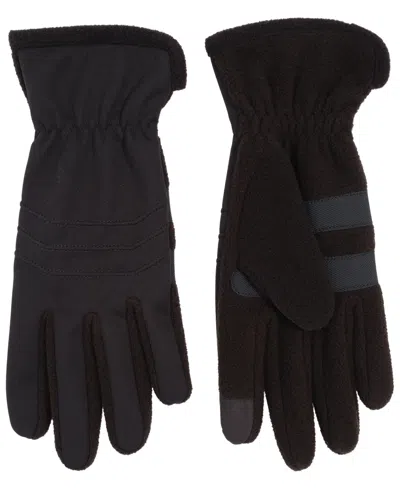 Alfani Men's Brushed Back Fleece Gloves, Macy's Exclusive In Black