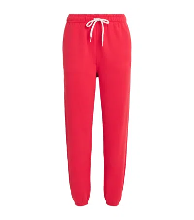 Polo Ralph Lauren Classic Jogging Pants In Red