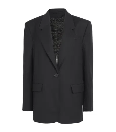 Camilla And Marc Wool-blend Edie Blazer In Black
