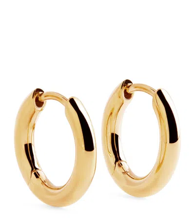 Tom Wood Small Gold-plated Sterling Silver Hoop Earrings In Gold