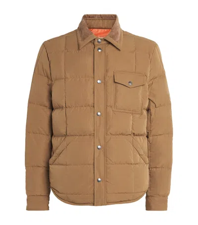 Moncler Marcilly Padded Shell Jacket In Neutral