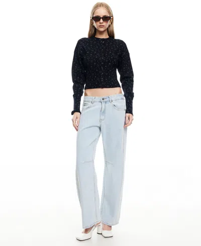 Lioness Head In The Clouds Cardigan In Blue