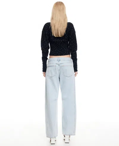 Lioness Head In The Clouds Cardigan In Blue