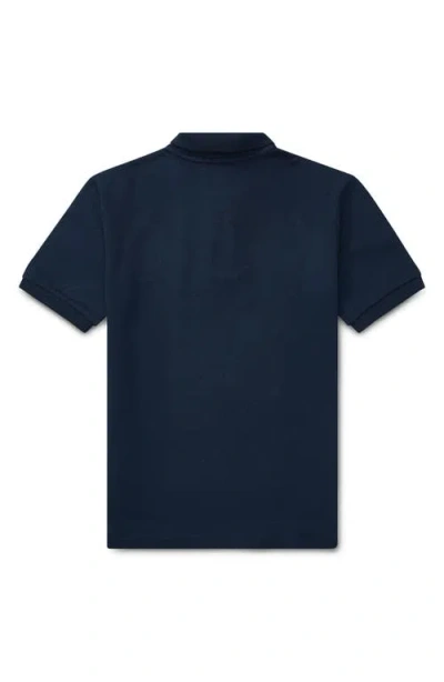 Polo Ralph Lauren Kids' Solid Cotton Piqué Knit Polo In Blue
