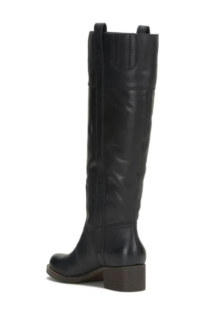 Lucky Brand Womens Hybiscus Knee High Riding Boots Regular Wide Extra Wide Calf In Black