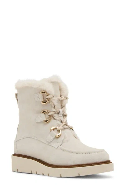 Blondo Monday Waterproof Lace-up Boot In Neutral