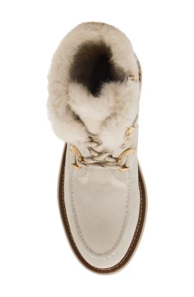 Blondo Monday Waterproof Lace-up Boot In Neutral