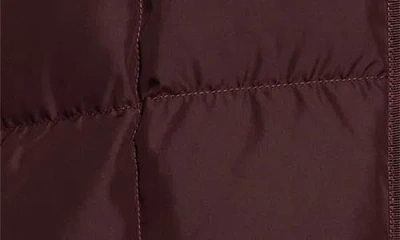 Moncler Darbon Oversized Hooded Down Jacket In Burgundy