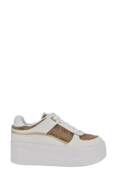 Guess Ridgee 2 Platform Sneaker In White