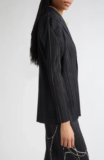 Issey Miyake Pleats Jacket In Black