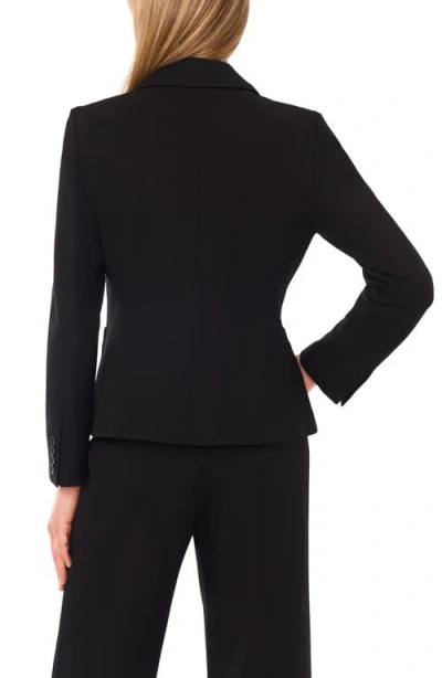 Halogenr Halogen(r) One-button Ponte Knit Jacket In Black