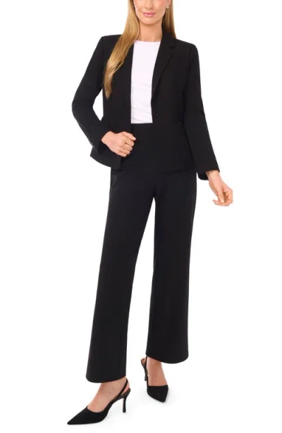 Halogenr Halogen(r) One-button Ponte Knit Jacket In Black