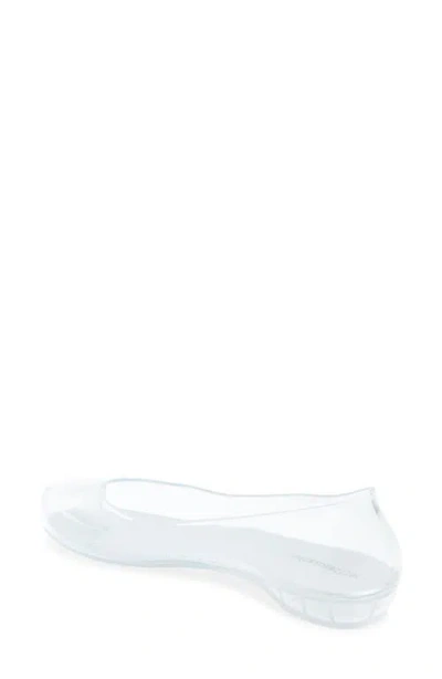 Jeffrey Campbell Fixed Split Toe Jelly Flat In Transparent