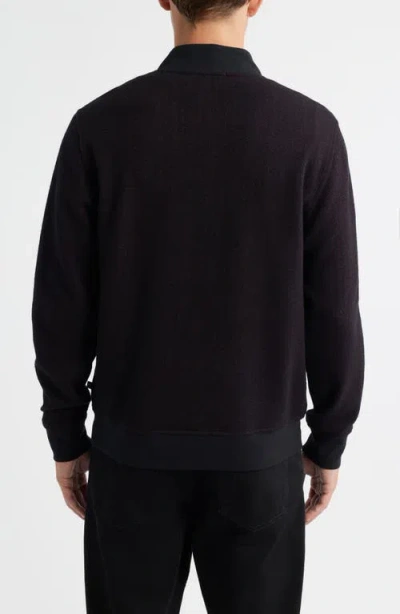Robert Barakett Cedro Quarter Zip Pullover In Burgundy