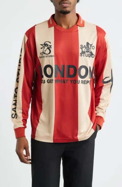 Santo Studio London Club Johnny Collar Jersey In Orange