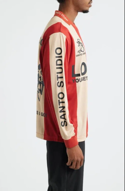 Santo Studio London Club Johnny Collar Jersey In Orange