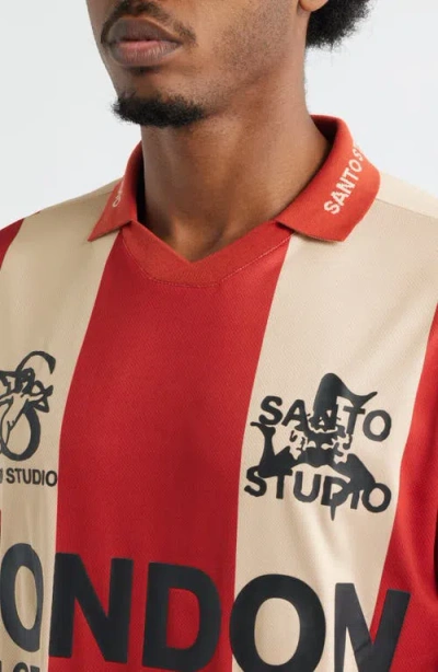 Santo Studio London Club Johnny Collar Jersey In Orange