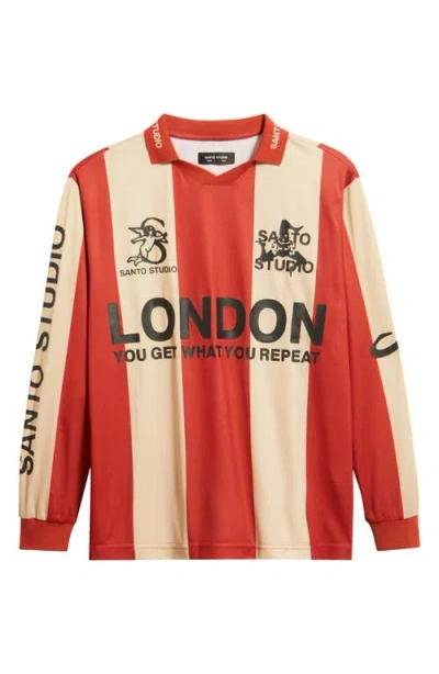 Santo Studio London Club Johnny Collar Jersey In Orange