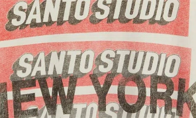 Santo Studio X Cody Bellinger Ny Post Drappo Graphic T-shirt In White