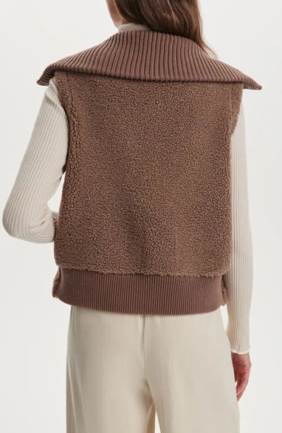 Varley Aspen Funnel-neck Gilet In Brown
