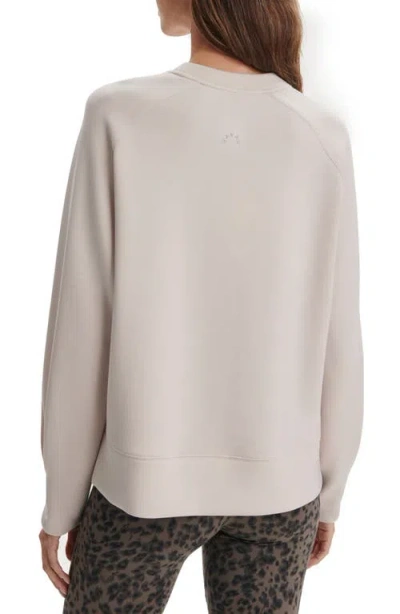 Varley Zosia Midlayer Crewneck Sweatshirt In Brown