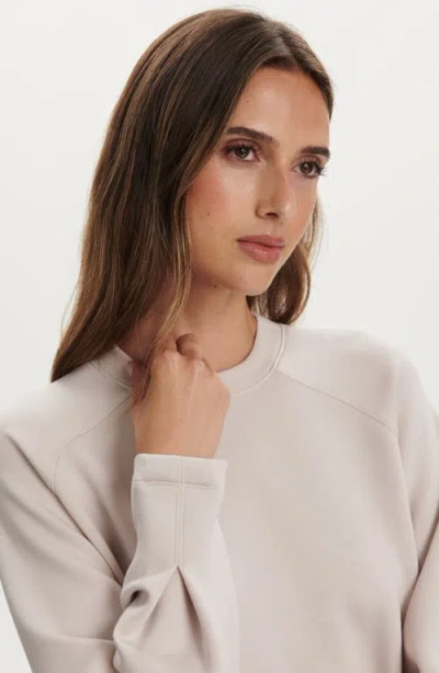 Varley Zosia Midlayer Crewneck Sweatshirt In Brown