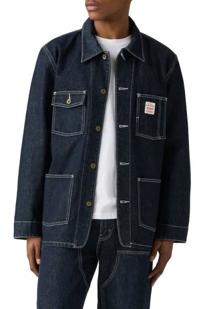 Levi's Berkley Cotton Denim Chore Coat In Blue