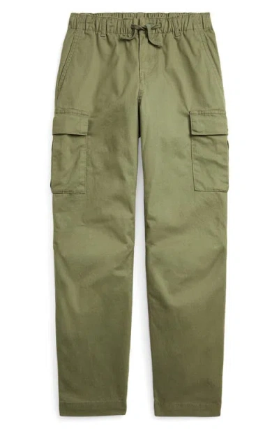 Polo Ralph Lauren Kids' Slim Fit Stretch Twill Cargo Pants In Green