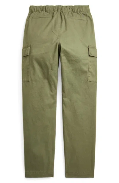 Polo Ralph Lauren Kids' Slim Fit Stretch Twill Cargo Pants In Green