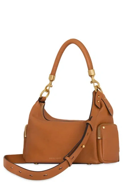 Rebecca Minkoff Mab Leather Shoulder Bag In Brown