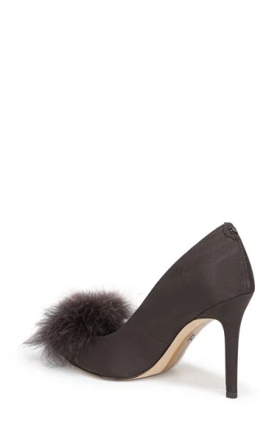 Sam Edelman Hazel Feather Embellished Pump In Brown