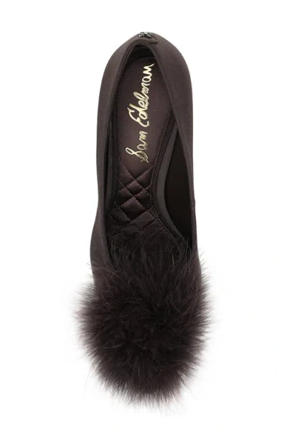 Sam Edelman Hazel Feather Embellished Pump In Brown