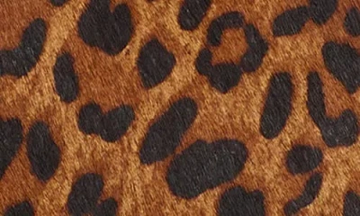 Madewell The Mini Crossbody Bag In Leopard-print Haircalf Caramel Multi In Animal Print