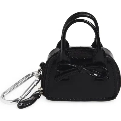 Sandy Liang Mini Secure Bag Key Chain In Black