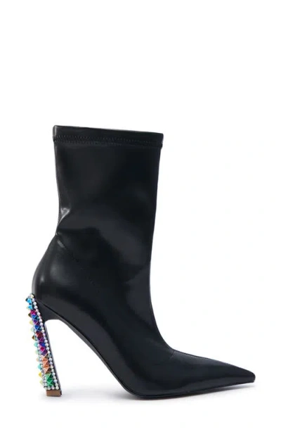 Azalea Wang Gryffon Pointed Toe Bootie In Black