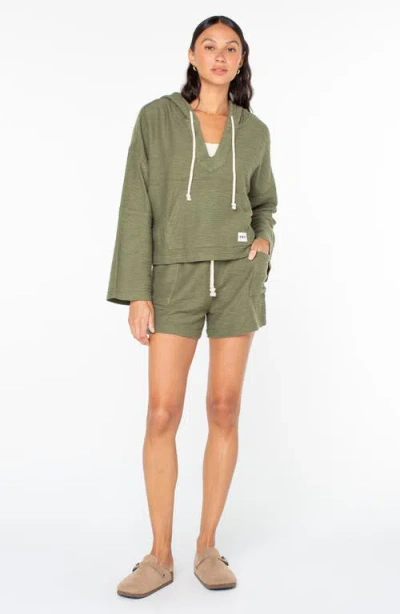 Roxy Rich Coast Hoodie In Green