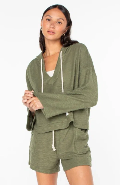 Roxy Rich Coast Hoodie In Green