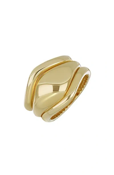 Bony Levy Set Of 3 14k Gold Stacking Rings In Gold
