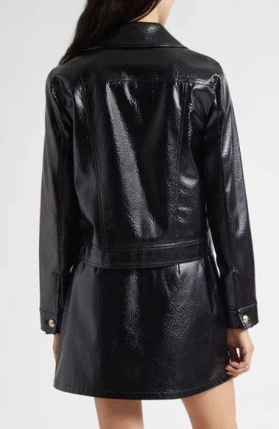 Cinq À Sept Jenn Faux Leather Jacket In Black