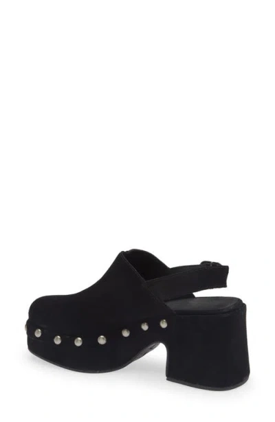 Chocolat Blu Harley Slingback Platform Clog In Black