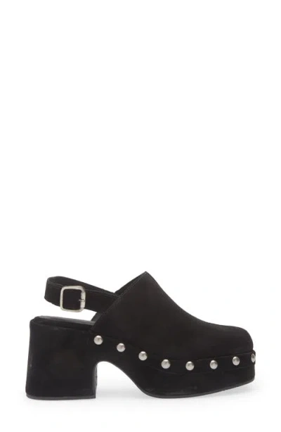 Chocolat Blu Harley Slingback Platform Clog In Black